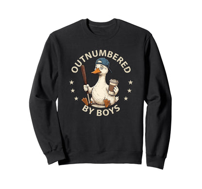 Outnumbered Mom Funny Mom Goose Sweatshirt - Graphic Print for Adults - T-Shirt, Sweatshirt, Hoodie