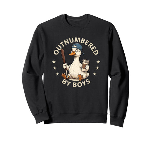 Outnumbered Mom Funny Mom Goose Sweatshirt - Graphic Print for Adults - T-Shirt, Sweatshirt, Hoodie
