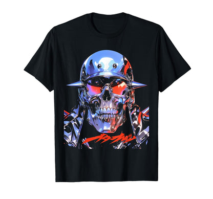 80S Biker Motorcycle Rider Japanese T-Shirt - Streetwear Style for Adults - T-Shirt, Sweatshirt, Hoodie