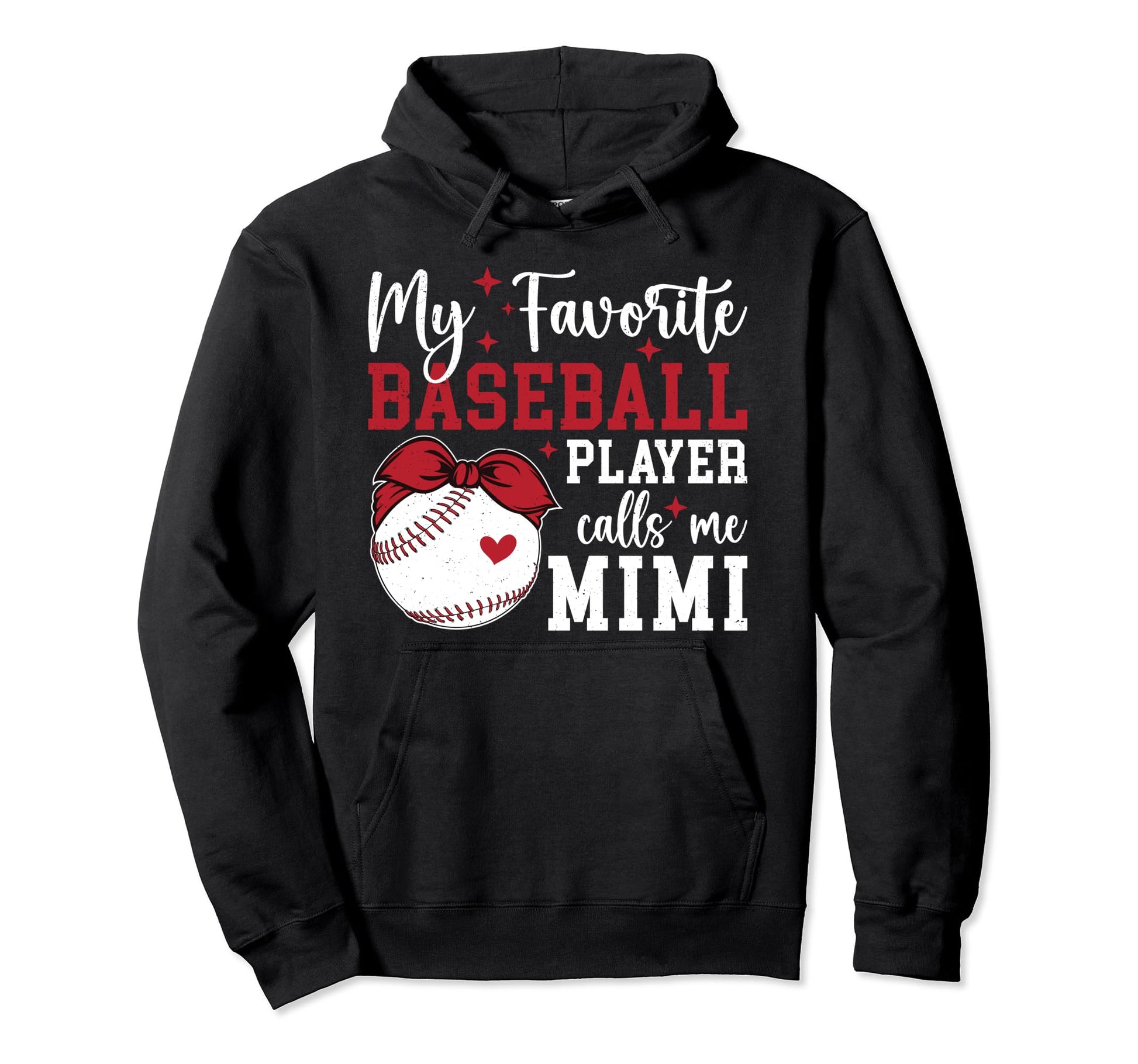 My Favorite Baseball Player Mimi Hoodie - Trendy Graphic for Adults - T-Shirt, Sweatshirt, Hoodie