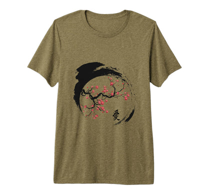 Japanese Cherry Blossom Grunge T-Shirt - Fun Novelty Design Men Women - T-Shirt, Sweatshirt, Hoodie