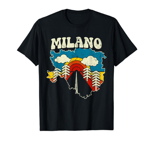 Milano Italian City Rainbow Italy T-Shirt - Casual Everyday Wear Men Women - T-Shirt, Sweatshirt, Hoodie