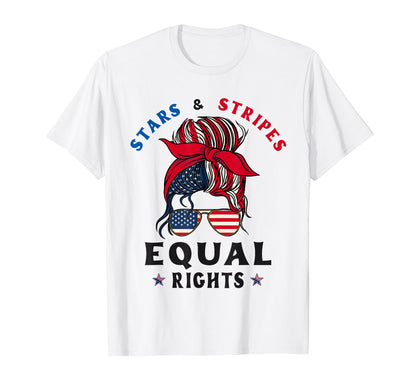 Patriotic 4Th July Messy Stars Stripes T-Shirt - Graphic Print Men Women - T-Shirt, Sweatshirt, Hoodie