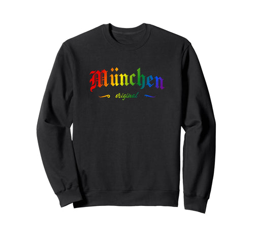 Munich Bavaria Lgbtqai Rainbow Sweatshirt - Trendy Graphic for Adults - T-Shirt, Sweatshirt, Hoodie