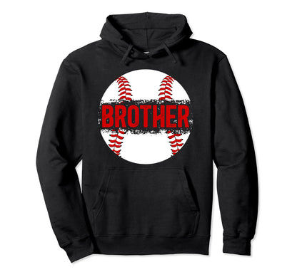 Brother Baseball Player Proud Hoodie - Aesthetic Graphic for Adults - T-Shirt, Sweatshirt, Hoodie