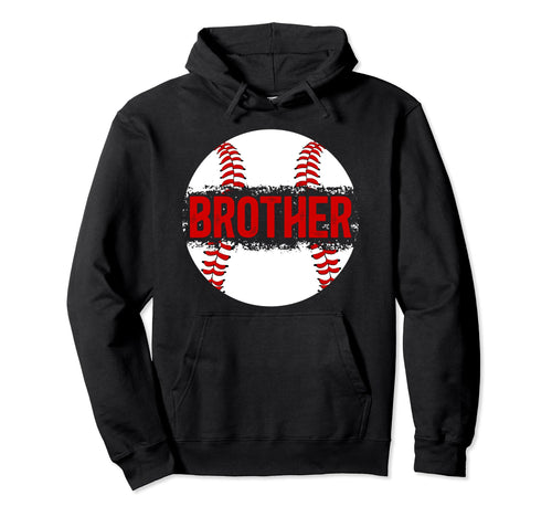 Brother Baseball Player Proud Hoodie - Aesthetic Graphic for Adults - T-Shirt, Sweatshirt, Hoodie