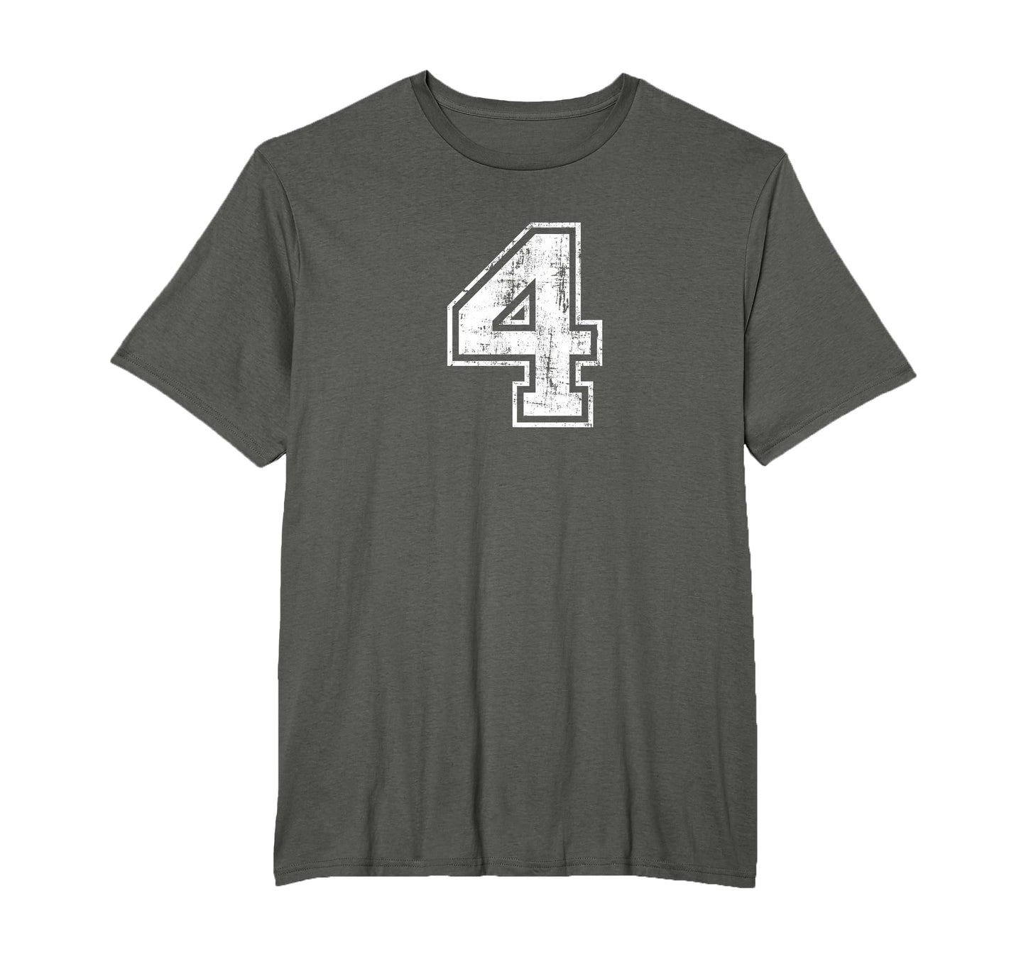 Number 4 Four Varsity Distressed T-Shirt - Streetwear Style Men Women - T-Shirt, Sweatshirt, Hoodie