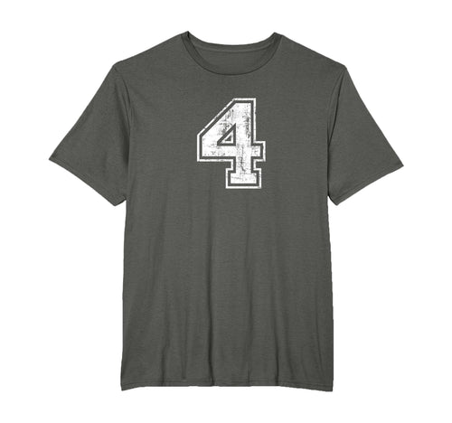 Number 4 Four Varsity Distressed T-Shirt - Streetwear Style Men Women - T-Shirt, Sweatshirt, Hoodie