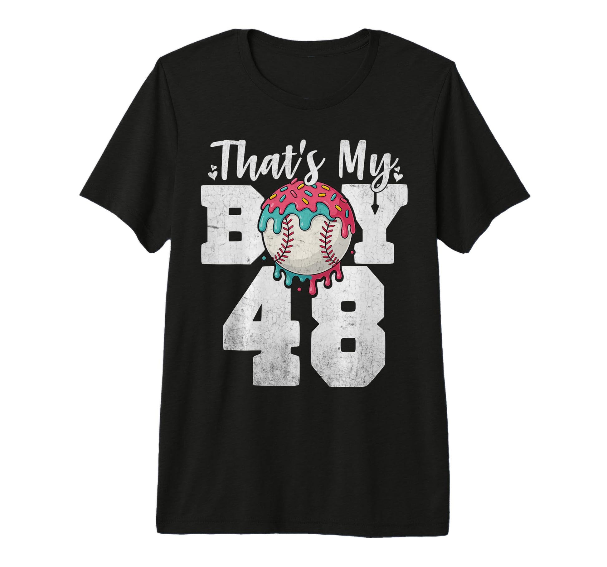Thats My Baseball 48 Number Mom T-Shirt - Casual Everyday Wear Men Women - T-Shirt, Sweatshirt, Hoodie