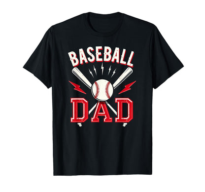 Baseball Daddy Papa Fathers Day Tees Sweatshirt - Unique Graphic Unisex - T-Shirt, Sweatshirt, Hoodie