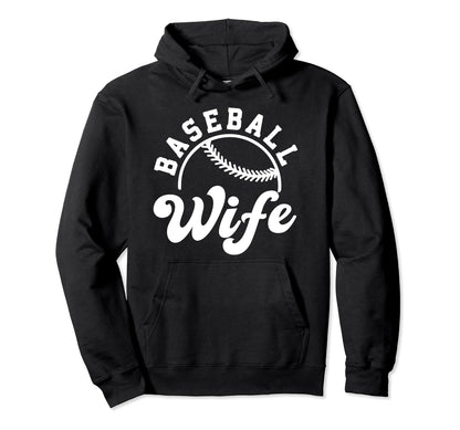 Baseball Wife Matching Baseball Team Lover Hoodie - Novelty Apparel Unisex - T-Shirt, Sweatshirt, Hoodie