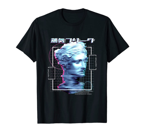 Aesthetic Greek Glitch Art Digital T-Shirt - Fun Novelty Design Unisex - T-Shirt, Sweatshirt, Hoodie