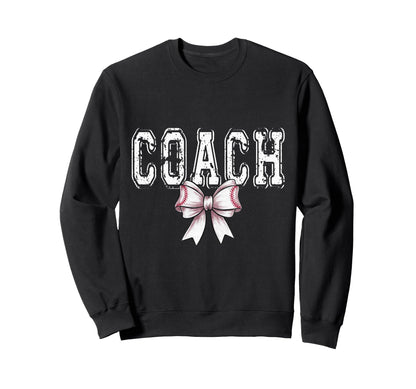Coquette Baseball Coach Spirit Sweatshirt - Fun Novelty Design Unisex - T-Shirt, Sweatshirt, Hoodie