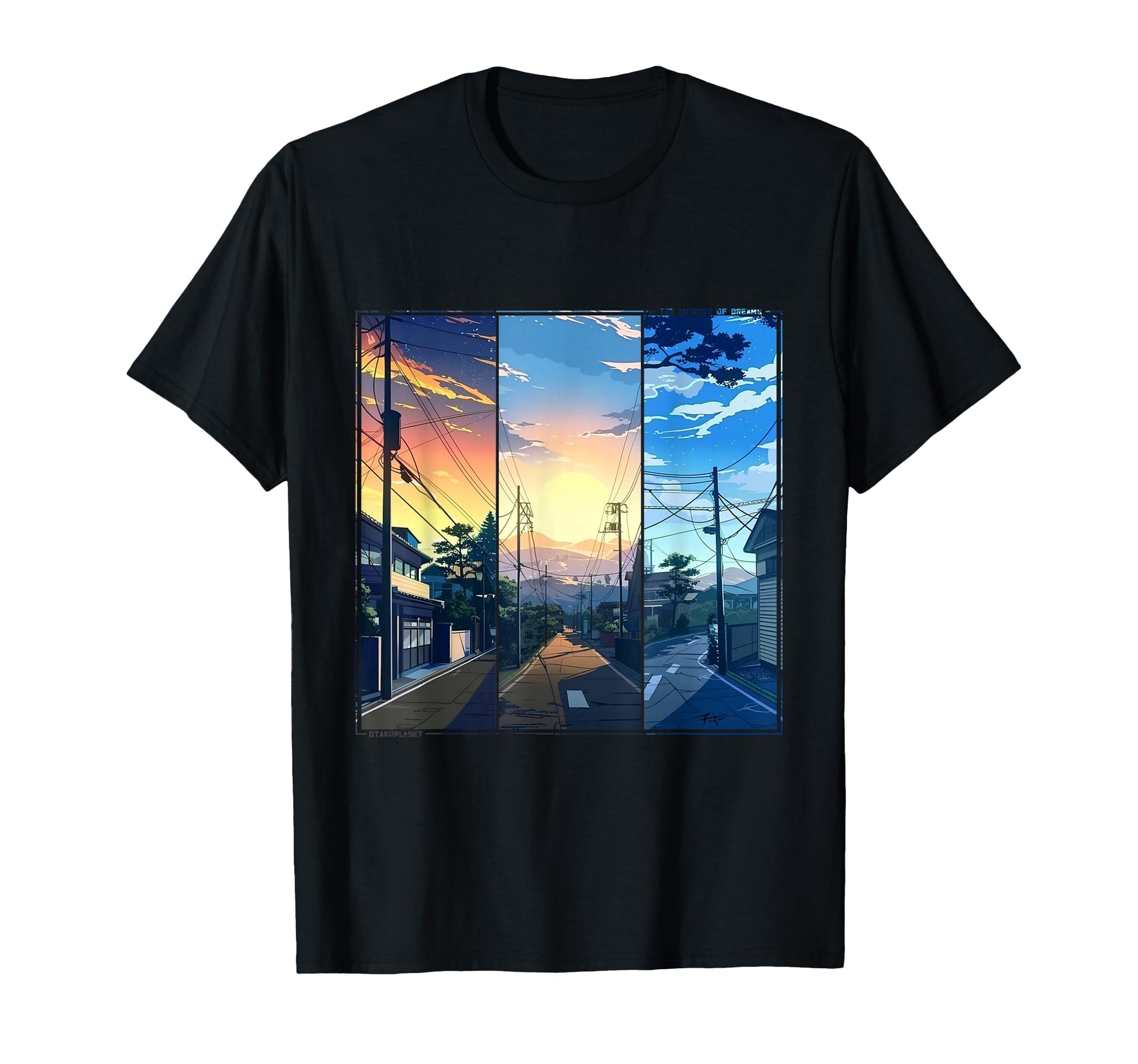 Japan Anime Vibes Vaporwave 90S Harajuku T-Shirt - Custom Art Print Unisex - T-Shirt, Sweatshirt, Hoodie