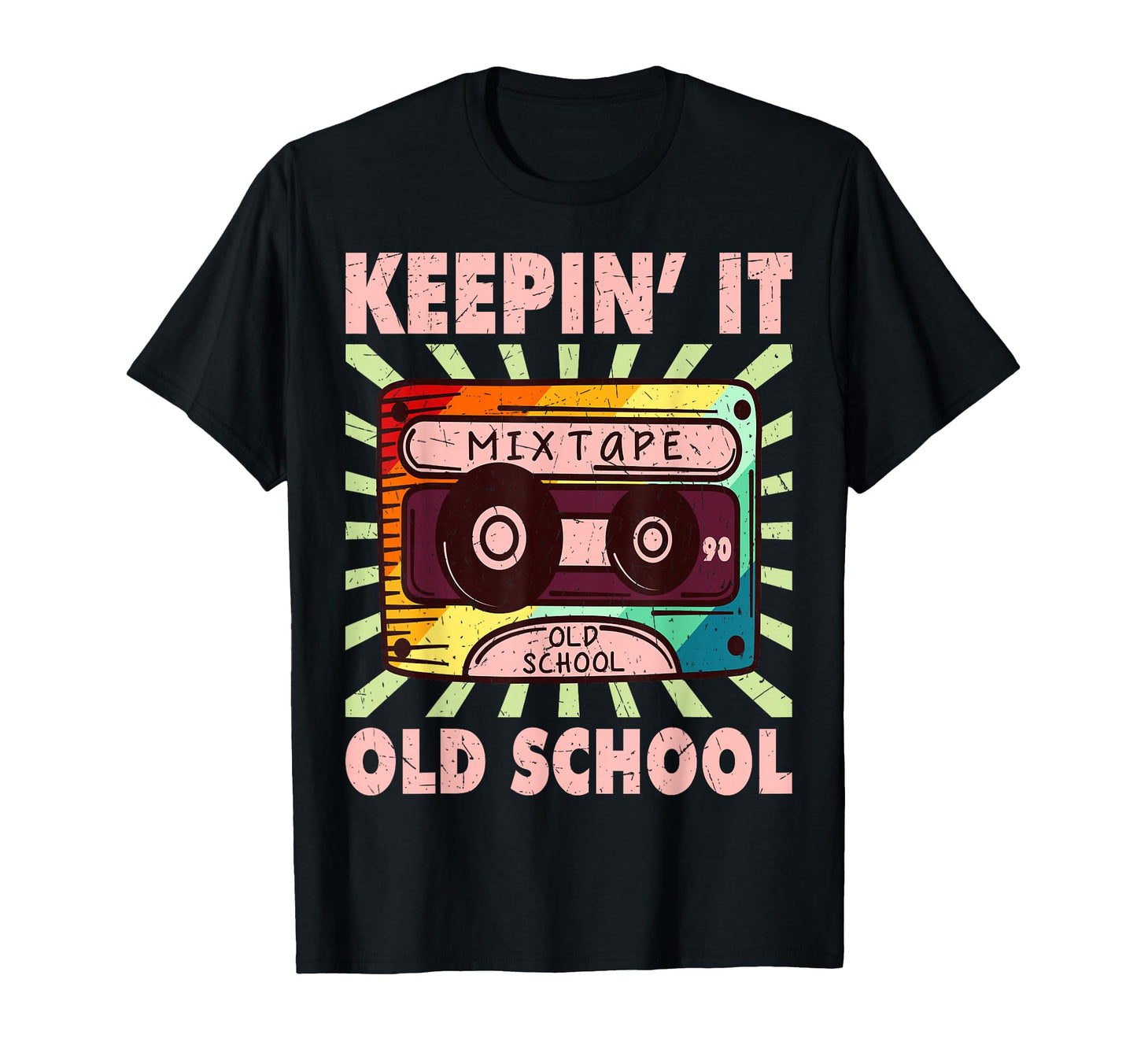 80S Birthday Party Keepin It Old School T-Shirt - Graphic Print Men Women - T-Shirt, Sweatshirt, Hoodie