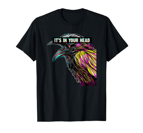Its Your Head Sad Raven Vaporwave T-Shirt - Unique Graphic for Adults - T-Shirt, Sweatshirt, Hoodie