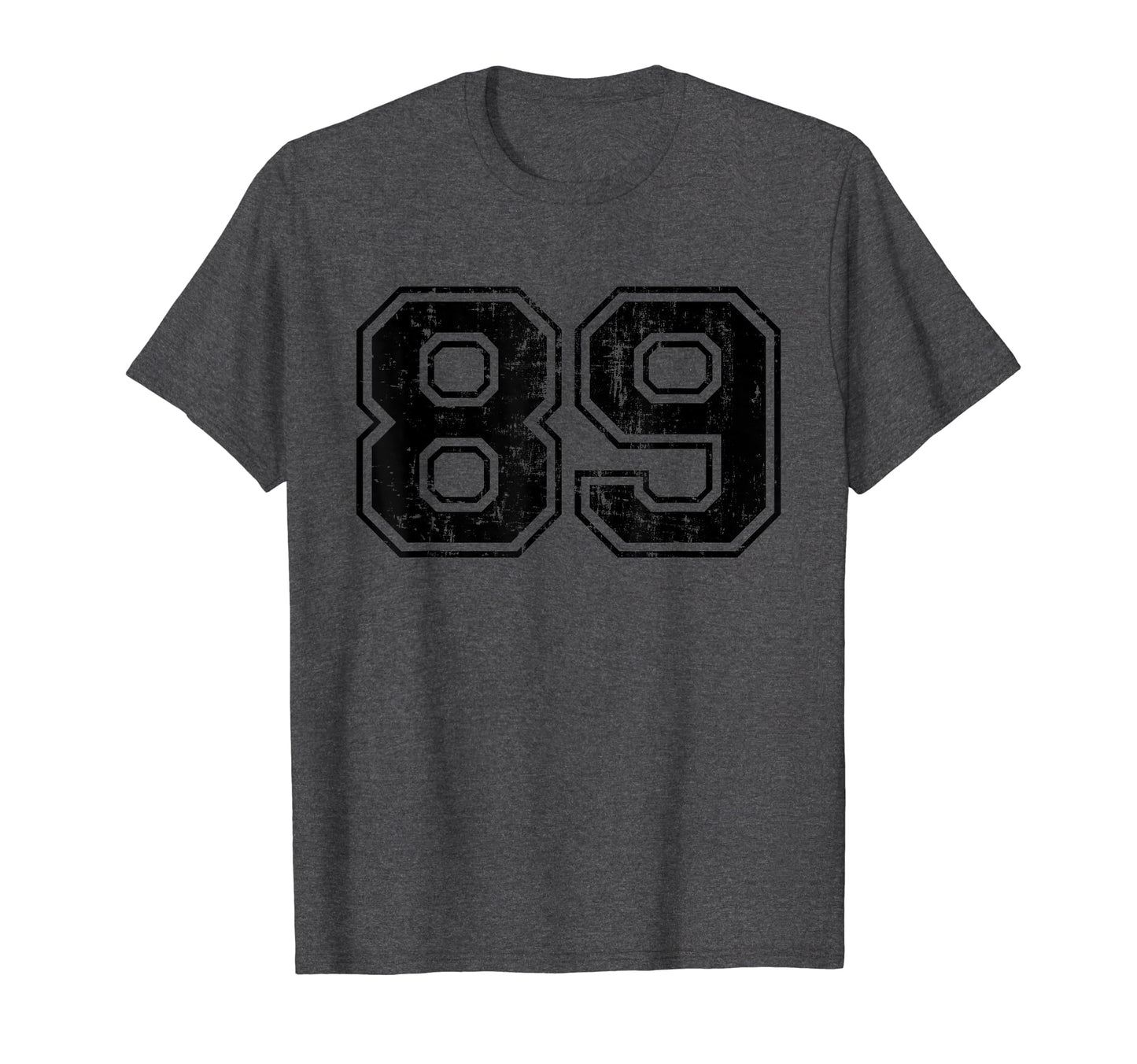 Number 89 Varsity Distressed Sport T-Shirt - Casual Everyday Wear Unisex - T-Shirt, Sweatshirt, Hoodie