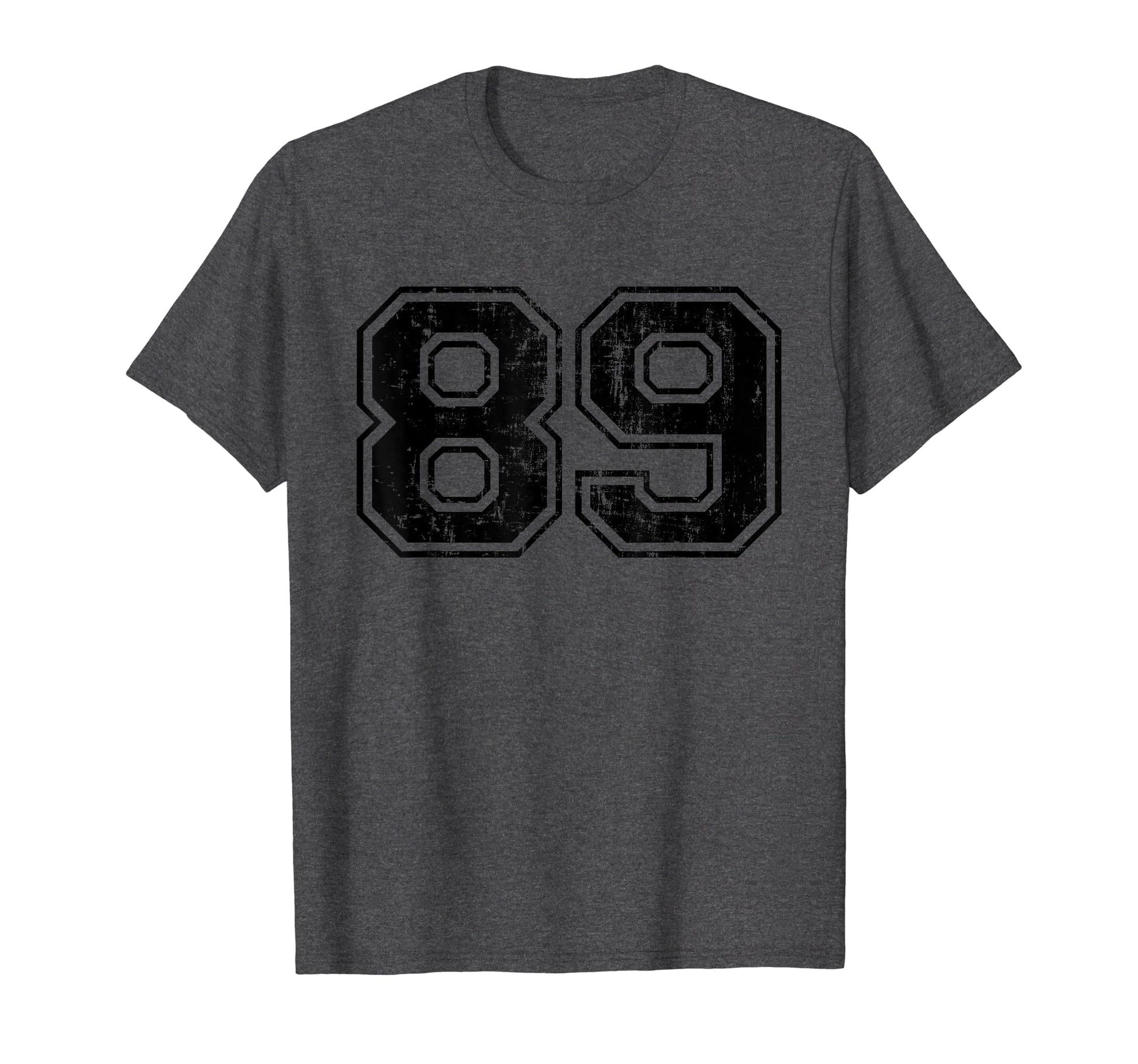 Number 89 Varsity Distressed Sport T-Shirt - Casual Everyday Wear Unisex - T-Shirt, Sweatshirt, Hoodie