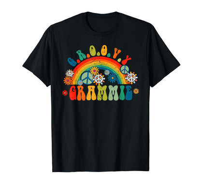 Groovy Grammie Rainbow Colorful T-Shirt - Fun Novelty Design Unisex - T-Shirt, Sweatshirt, Hoodie