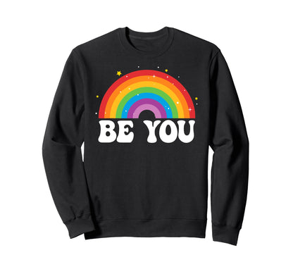Lgbtq Be You Gay Pride Month Lgbt Sweatshirt - Custom Art Print Unisex - T-Shirt, Sweatshirt, Hoodie