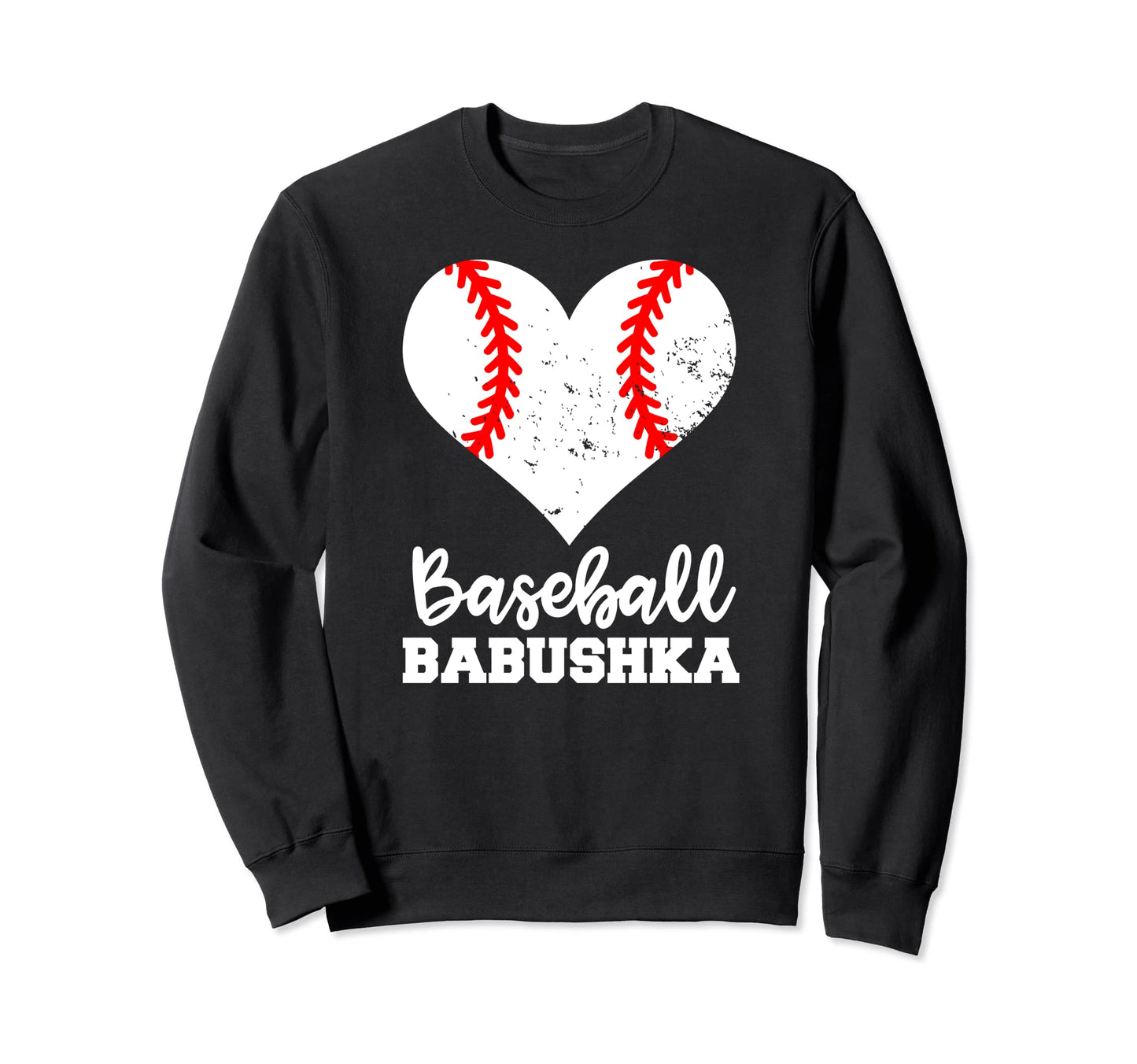 Baseball Babushka Funny Baseball Sweatshirt - Minimalist Print for Adults - T-Shirt, Sweatshirt, Hoodie