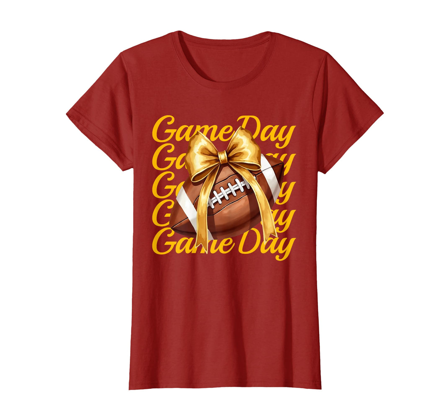 Fall Football Mom Red Yellow Game T-Shirt - Aesthetic Graphic for Adults - T-Shirt, Sweatshirt, Hoodie
