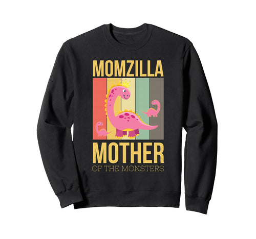 Momzilla Mother Monsters Brontosaurus Sweatshirt - Novelty Apparel Unisex - T-Shirt, Sweatshirt, Hoodie
