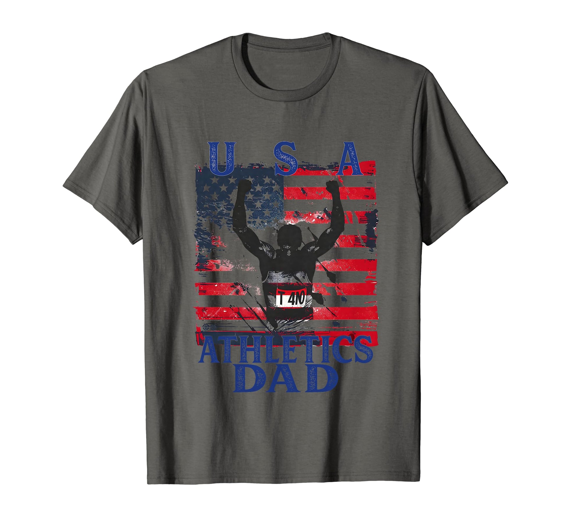 Usa Athletics Dad Flag 2024 Fathers T-Shirt - Fun Novelty Design Men Women - T-Shirt, Sweatshirt, Hoodie