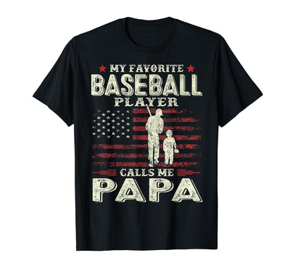 Fathers Day Favorite Baseball Player T-Shirt - Graphic Print Men Women - T-Shirt, Sweatshirt, Hoodie