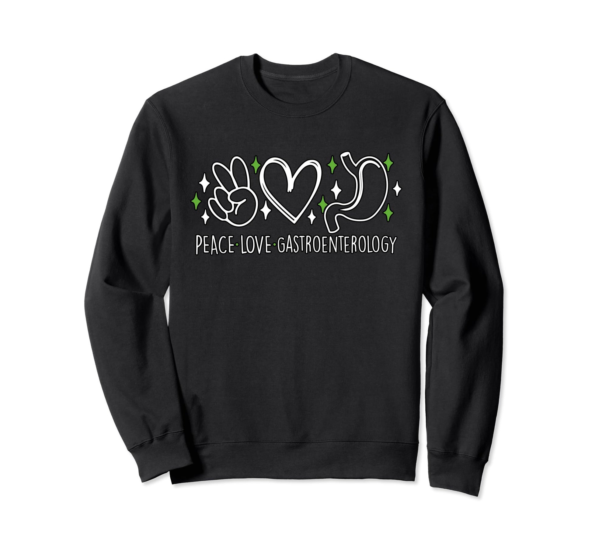 Peace Love Gastroenterology Sweatshirt - Aesthetic Graphic for Adults - T-Shirt, Sweatshirt, Hoodie