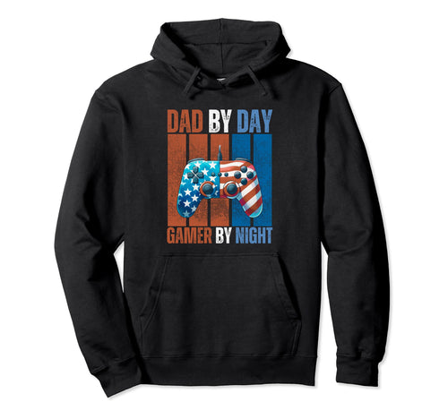 Dad Day Gamer Night Gaming Dad Fathers Hoodie - Minimalist Print Men Women - T-Shirt, Sweatshirt, Hoodie
