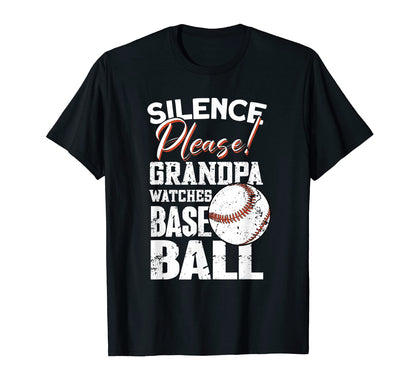 Mens Silence Please Grandpa Watches T-Shirt - Streetwear Style for Adults - T-Shirt, Sweatshirt, Hoodie