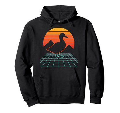 Sunset Silhouette Vaporwave 80S Aesthetic Hoodie - Graphic Print Unisex - T-Shirt, Sweatshirt, Hoodie