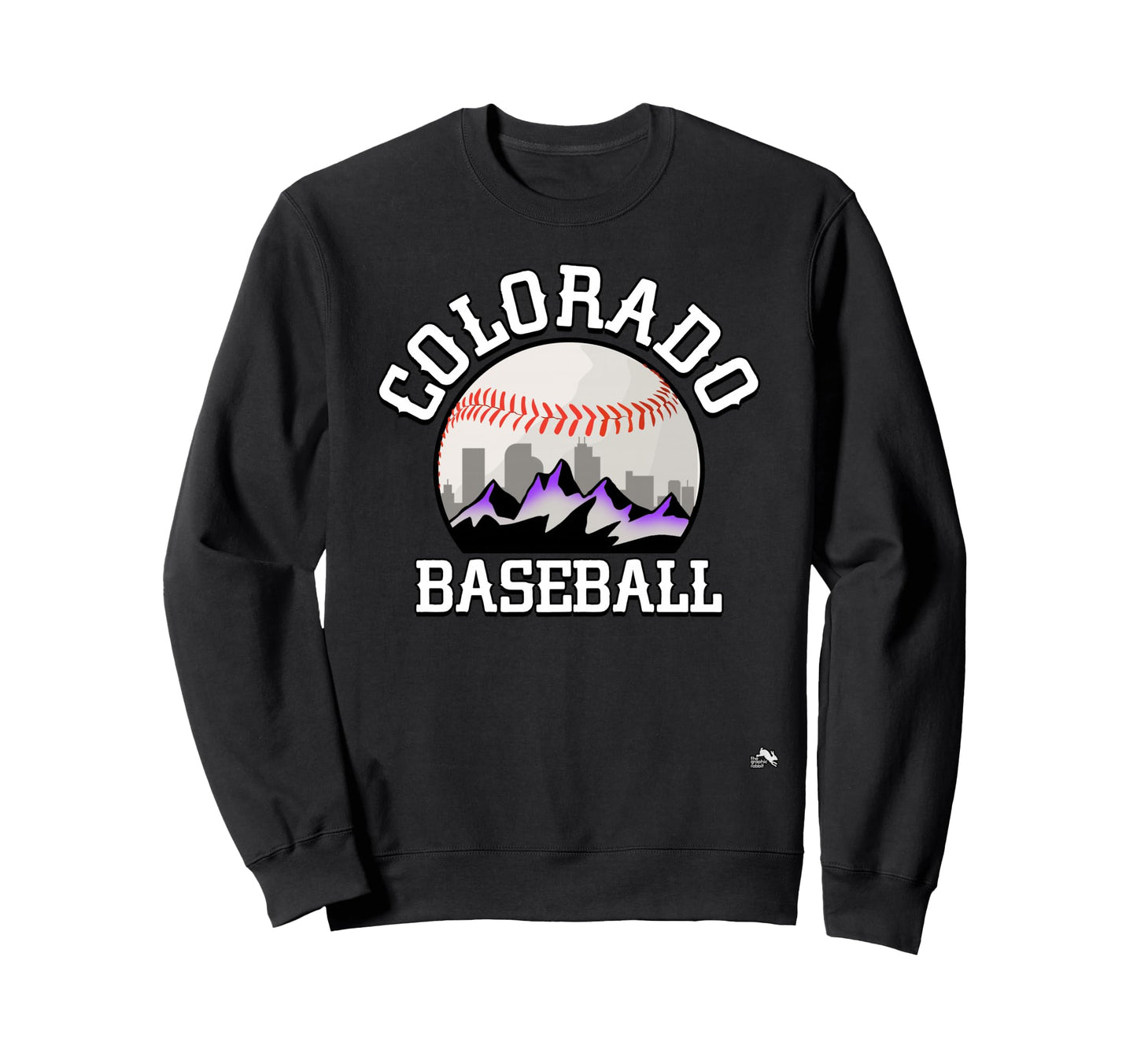 Colorado Baseball Rocky Mountain Sweatshirt - Custom Art Print for Adults - T-Shirt, Sweatshirt, Hoodie