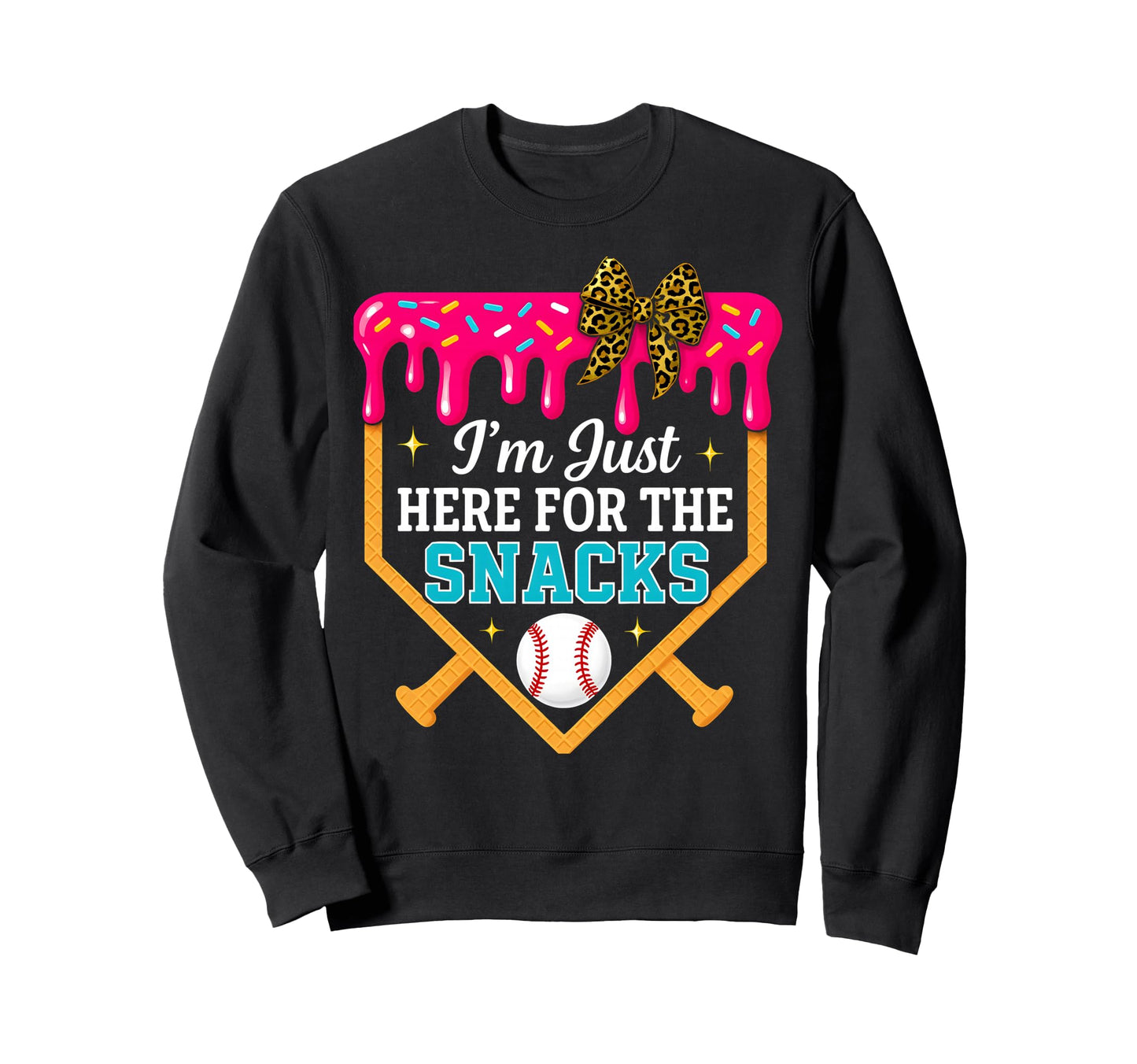 Baseball Sister Ice Cream Drip Sweet Sweatshirt - Streetwear Style Unisex - T-Shirt, Sweatshirt, Hoodie