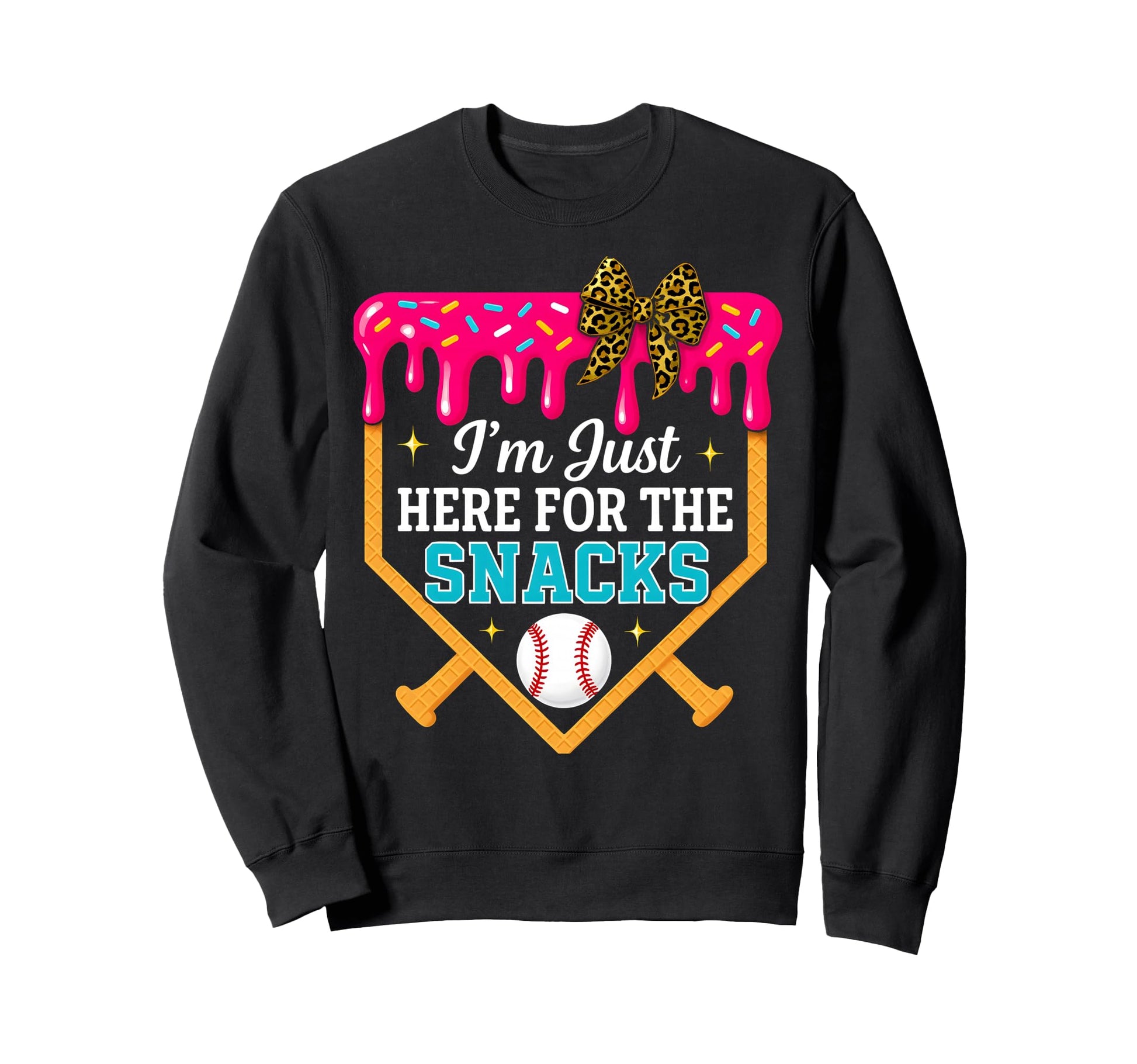 Baseball Sister Ice Cream Drip Sweet Sweatshirt - Streetwear Style Unisex - T-Shirt, Sweatshirt, Hoodie