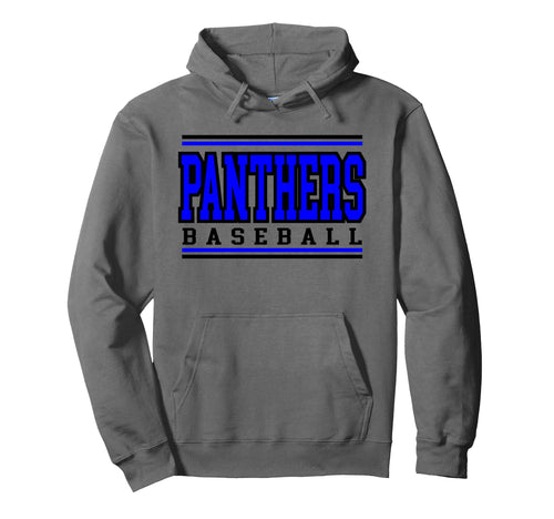 Panther Baseball Mom Game Day Blue Hoodie - Graphic Print for Adults - T-Shirt, Sweatshirt, Hoodie