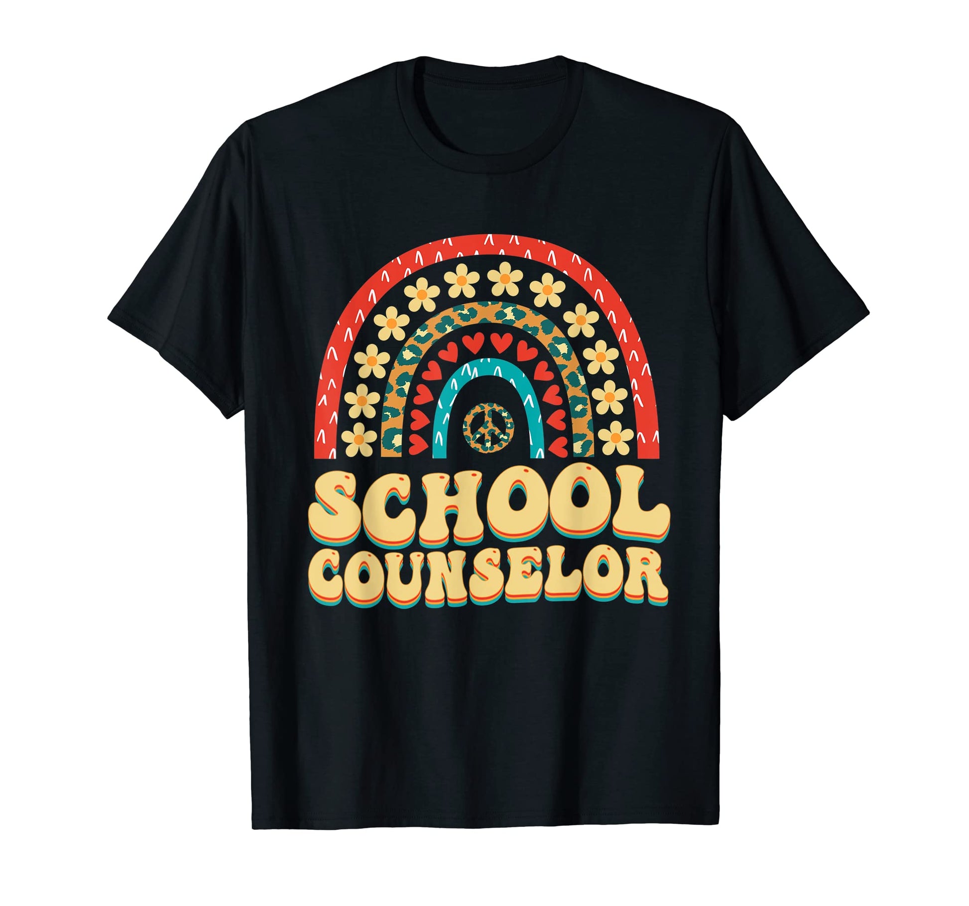School Counselor Appreciation Groovy T-Shirt - Unique Graphic for Adults - T-Shirt, Sweatshirt, Hoodie
