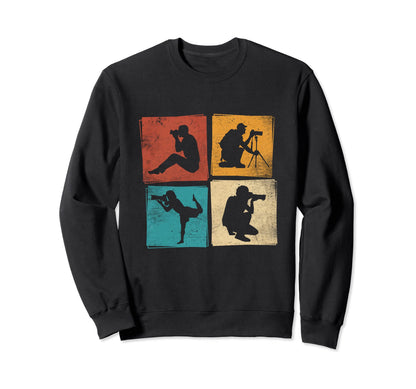 Photographer Positions Camera Sweatshirt - Trendy Graphic Unisex - T-Shirt, Sweatshirt, Hoodie