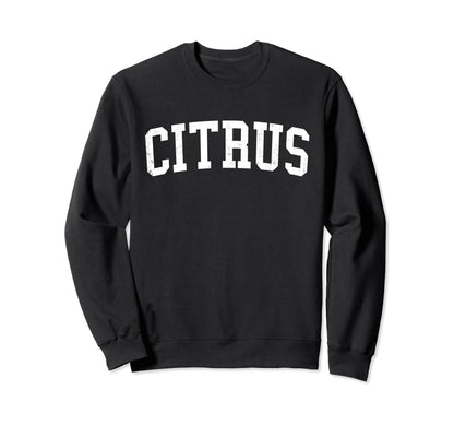 Citrus Ca Distressed White Varsity Sweatshirt - Custom Art Print Men Women - T-Shirt, Sweatshirt, Hoodie