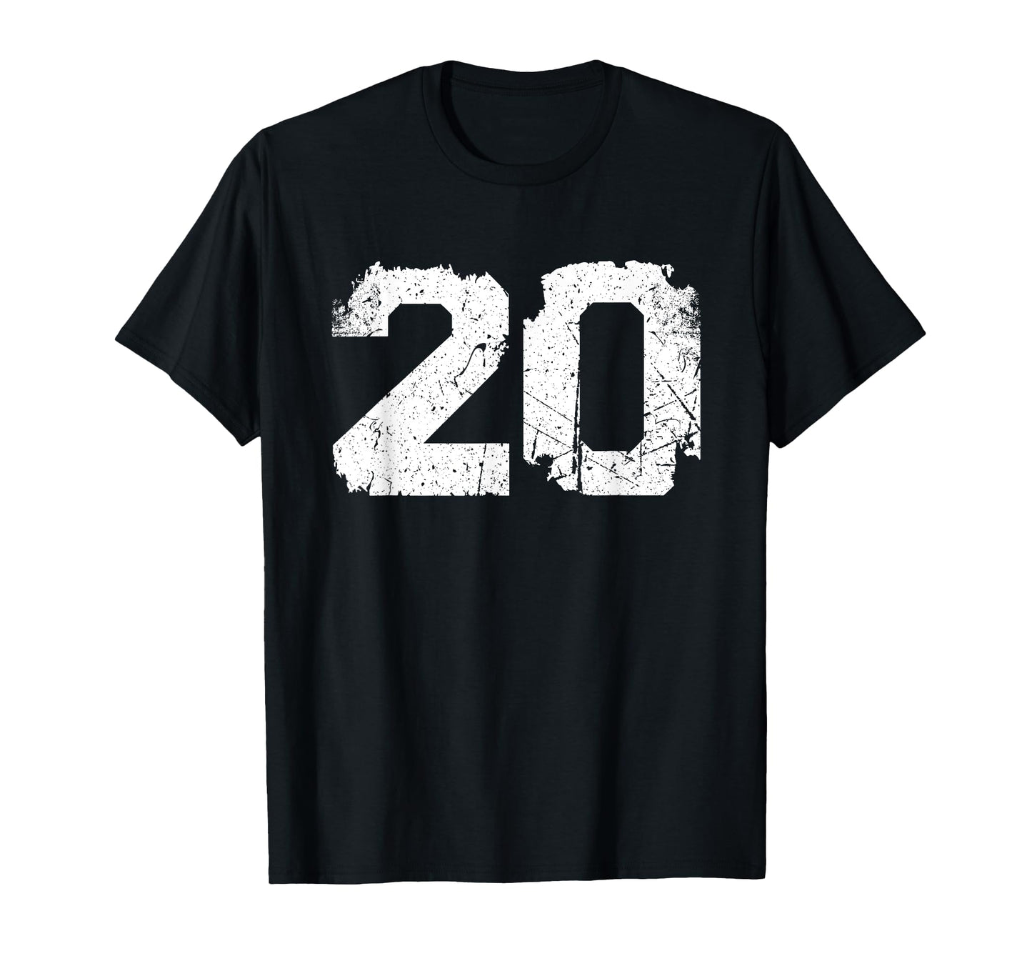 Number 20 Sport White Varsity Number T-Shirt - Novelty Apparel Men Women - T-Shirt, Sweatshirt, Hoodie