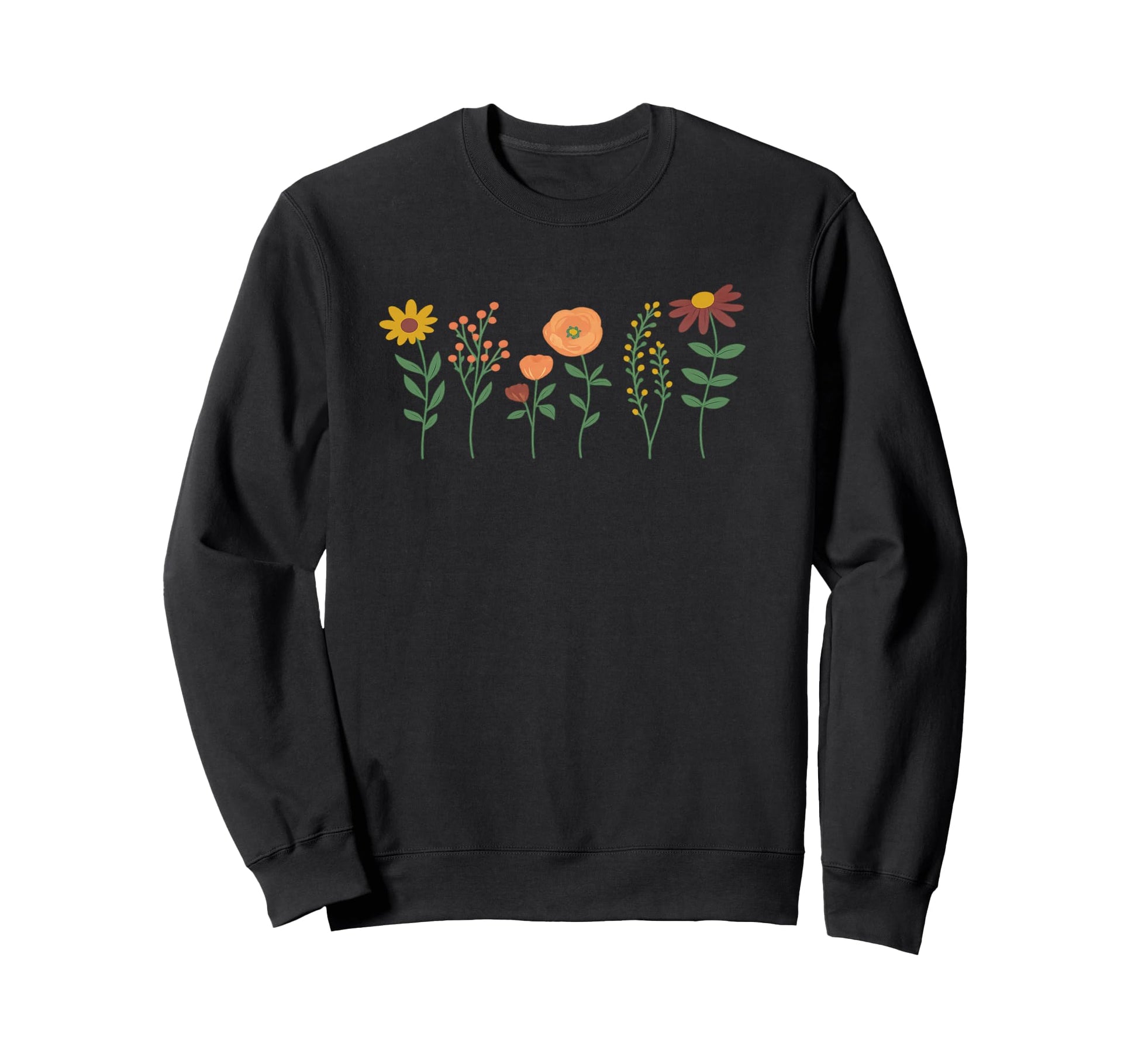 Floral Boho Wildflower Sweatshirt - Aesthetic Graphic Men Women - T-Shirt, Sweatshirt, Hoodie