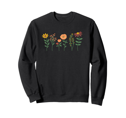 Floral Boho Wildflower Sweatshirt - Aesthetic Graphic Men Women - T-Shirt, Sweatshirt, Hoodie