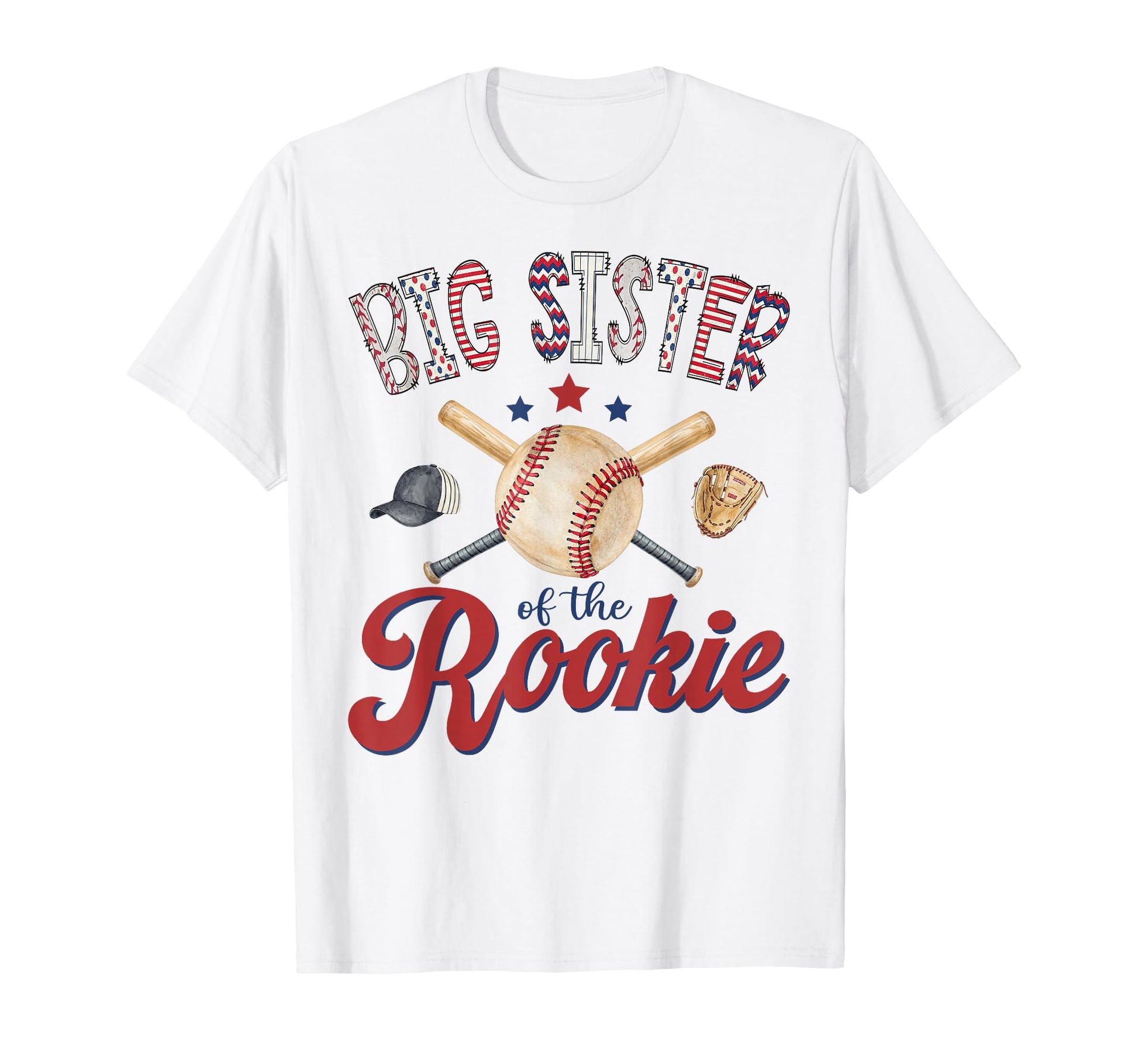 Big Sister Rookie 1St Birthday Baseball T-Shirt - Streetwear Style Unisex - T-Shirt, Sweatshirt, Hoodie
