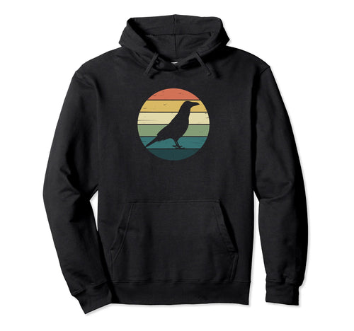 Rainbow Crow Raven Hoodie - Custom Art Print for Adults - T-Shirt, Sweatshirt, Hoodie