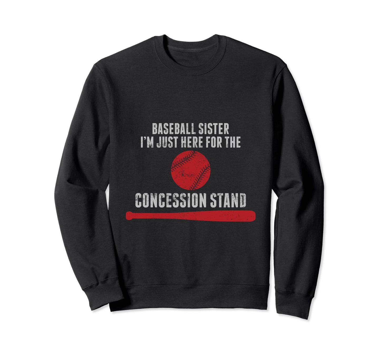 Baseball Player Sister Baseball Sweatshirt - Aesthetic Graphic for Adults - T-Shirt, Sweatshirt, Hoodie