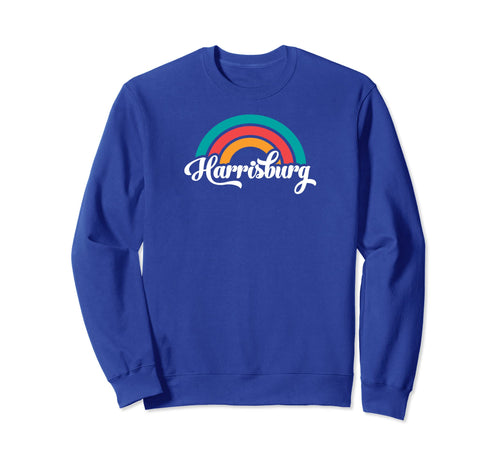Harrisburg Pa Script Rainbow Sweatshirt - Novelty Apparel for Adults - T-Shirt, Sweatshirt, Hoodie