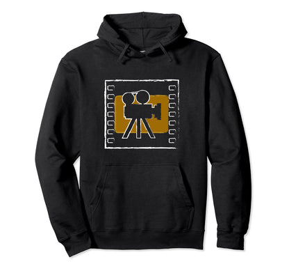 Camera Filmmaker Film Reel Hoodie - Minimalist Print Unisex - T-Shirt, Sweatshirt, Hoodie