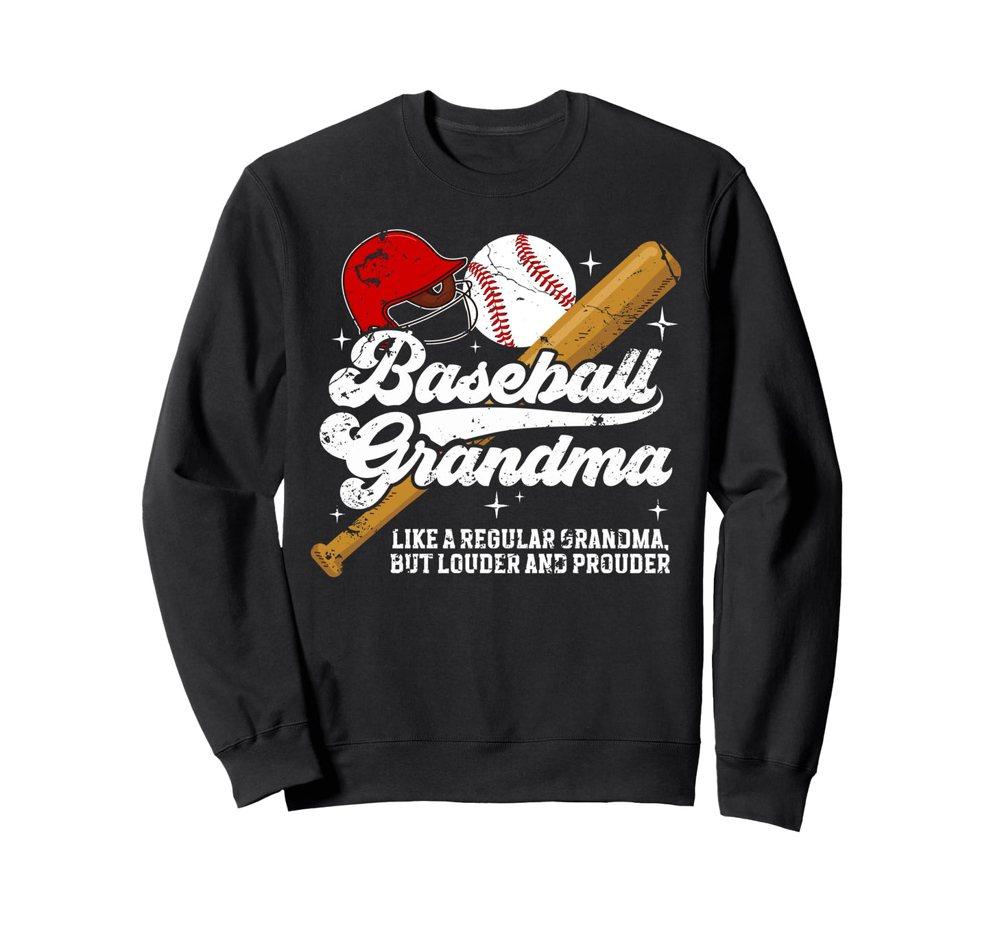 Baseball Grandma Baseball Player Sweatshirt - Custom Art Print Unisex - T-Shirt, Sweatshirt, Hoodie