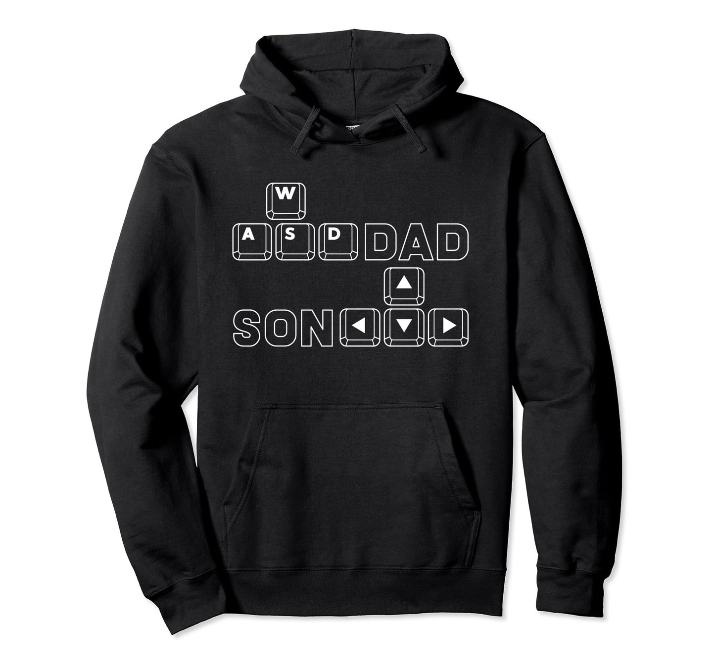 Dad And Son Gamers Wasd Arrow Keys Hoodie - Streetwear Style Men Women - T-Shirt, Sweatshirt, Hoodie